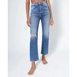 RE/DONE 70s Ultra High Rise Stove Pipe Jeans